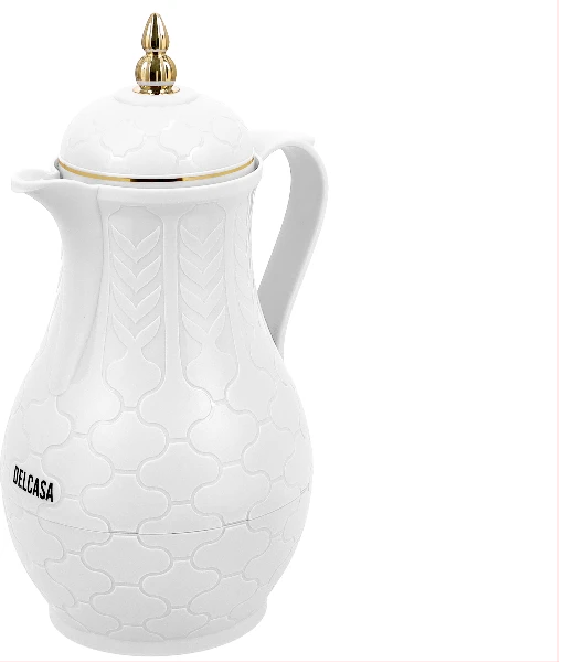 Delcasa DC2085 1Litre Double Wall Vacuum Flask - White