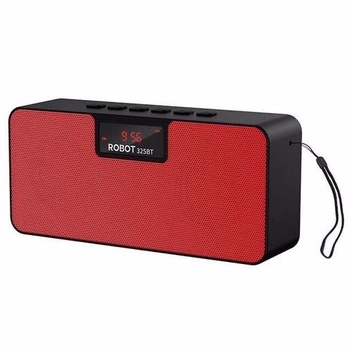 Robot Rechargeable Bluetooth Multimedia Speaker - Red,Black