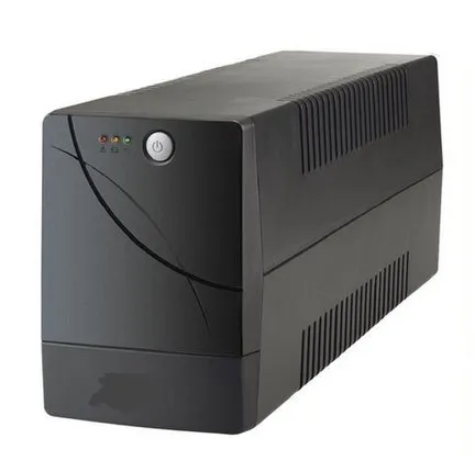 Giganet GN-UPS-DGL1-1000VA 1kVA Line Interactive UPS, 600W, UK Plug, 2x 7Ah Battery, LED Display, Universal Ports
