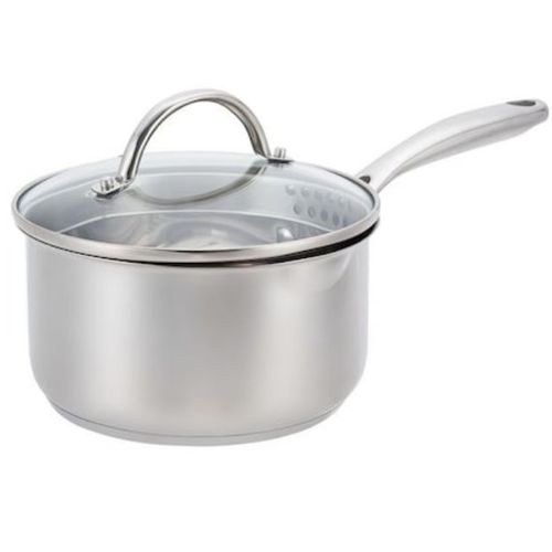 1.9L Stainless Steel Saucepans Cookware Pot- Silver