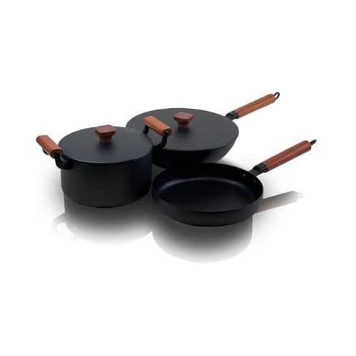 Healthy Nonstick Cookware Sets, Pots And Pans Set Nonstick, Pots And Pans Set, Non Stick Cooking Set, Integrated Casting WIth Native Iron, W/Frying Pans & Saucepans(PFOS, PFOA Free)