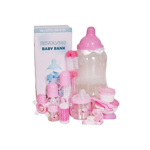 Big Boss 13-in-1 Milk Baby Feeding Bottle Gift Set -Pink.