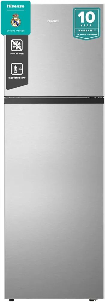 Hisense 328 - Litre Double Door Fridge, Top Mount Freezer (Net 251L), Frost-free Refrigerator – RT328N4DGN (3YRs WRTY)