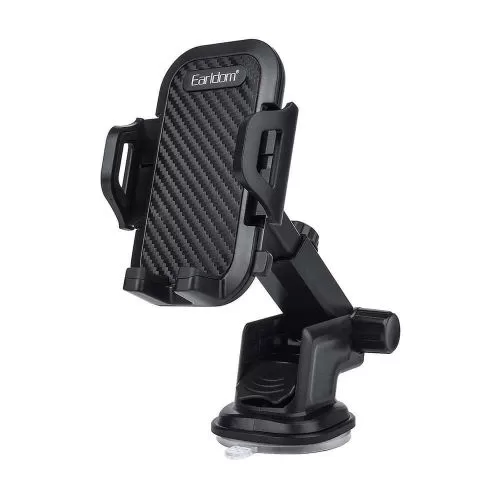 Earldom 360 Degree Rotating Universal Suction Cup Car Phone Holder, Car Dashboard Mobile Phone Holder Mount For Smartphone- Black