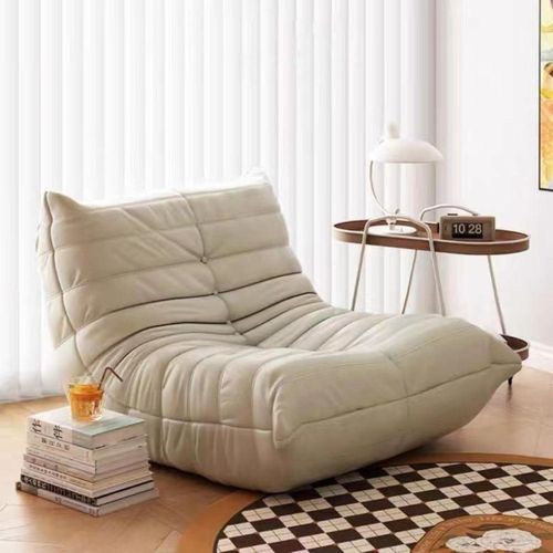 Lazy Floor Velvet Lounge Sofa Fireside Chair Soft Waterproof Bean Bag Chairs, Home Furniture Chair Ergonomic Backrest Recliner, Bean Bag Couch High-Density Sponge, Cozy Memory Foam Seating Sack for Li