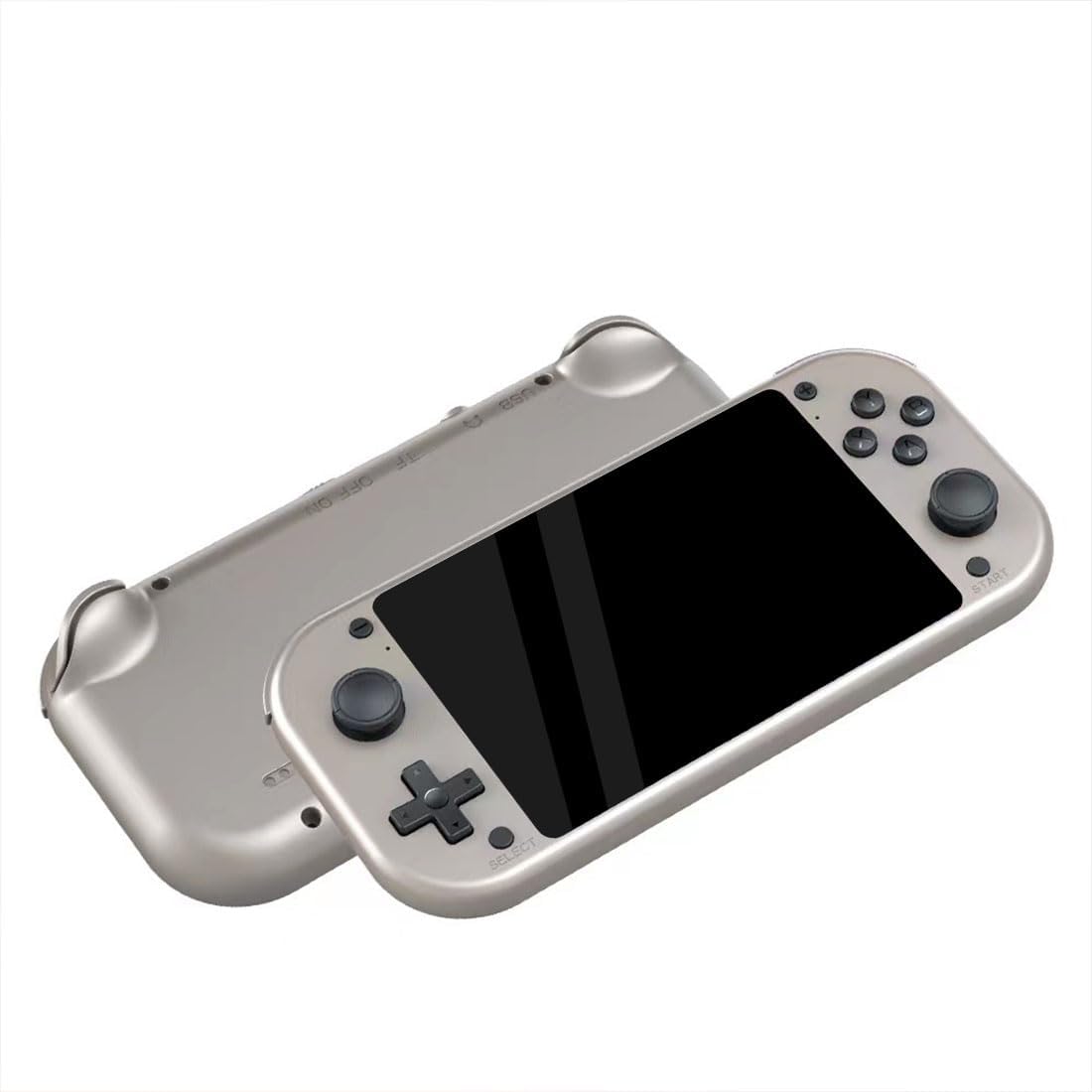 M17 Handheld Game Console Built-in 10000 Games, 4.3-Inch IPS Screen Retro Video Gaming Console for Kid Adult, Cortex-A7 CPU, Linux/Emelec 4.3 System, 3D Joystick -64G Silver (64)