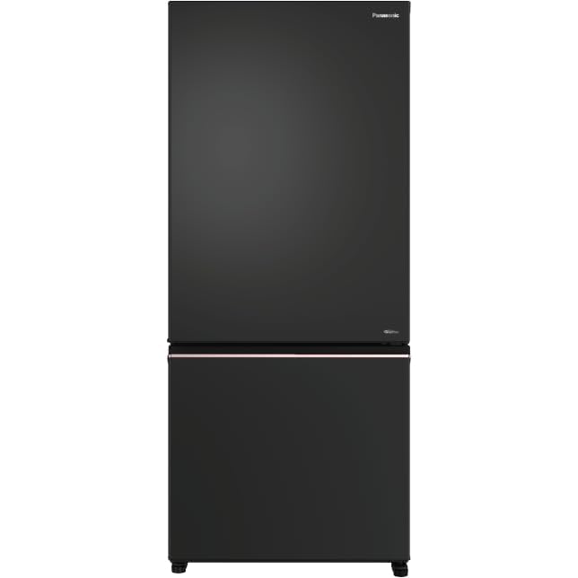 Panasonic 401L Fridge, 2 Star Prime Convertible AI Econavi 6-Stage Smart Inverter Frost-Free Double Door Bottom Mount Freezer Refrigerator NR-BK468BQKG