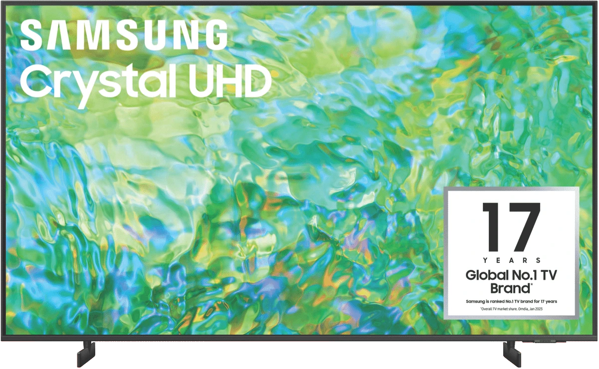 Samsung 65″ CU8000 4K Crystal UHD Smart TV, Wi-Fi, Bluetooth, Dolby Atmos