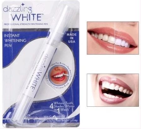 Dazzling White Instant Teeth Whitening Pen, 4 Shades Whiter in a Week- White.