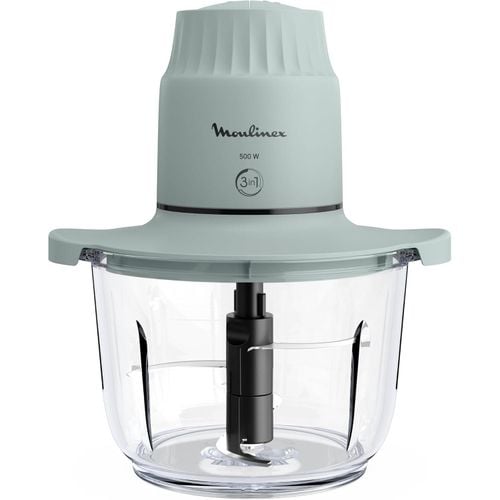 MOULINEX Choppeo, Glass Bowl Chopper, 1 L Capacity, Borosilicate Glass, DJ603127
