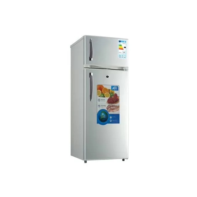 ADH 276L Fridge, Double Door Top Mount Freezer Defrost  Refrigerator - Silver