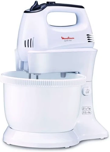Moulinex Quickmix Hand Mixer, 300 Watts , 3.5L, HM311127 - White