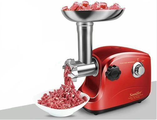 Sonifer Electric Meat Grinder Mincer - Red