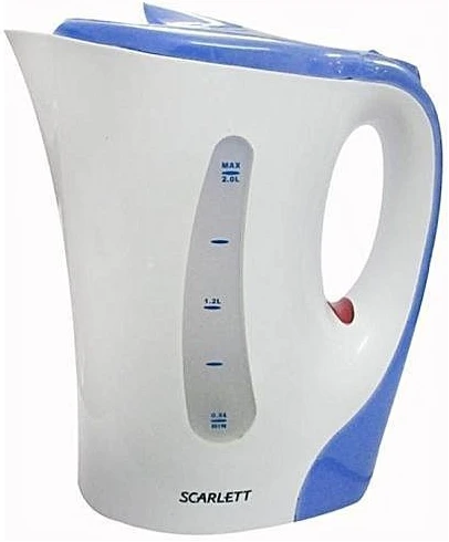 Scarlett Original Plastic Cordless Electric Kettle Percolator - White