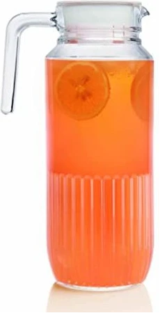 Luminarc 1.3Litre Gridz Glass Juice/Water Jug-Colorless
