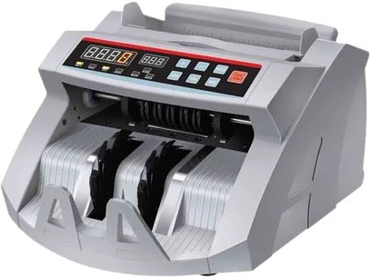Bill Money Counter Worldwide Currency Cash Counting Machine UV & MG Counterfeit- White.