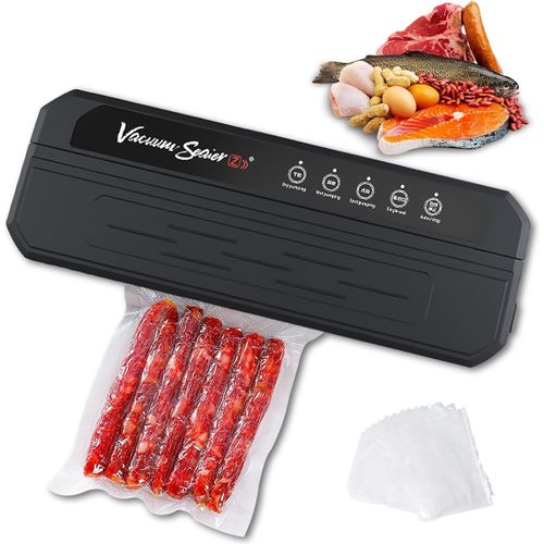 Vacuum Sealer Machine, Food Sealer , Dry & Moist Food Modes With Kit And Built-in Cutter, Easy To Clean, Led Indicator Lights