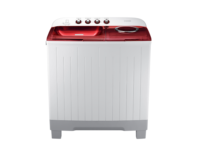 Samsung 12kg Twin Tub Washing Machine Wash & Dry WT12J4200MR, Air Turbo, EZ Wash Tray, Rust Free, Powerful Cleaning - Light Grey