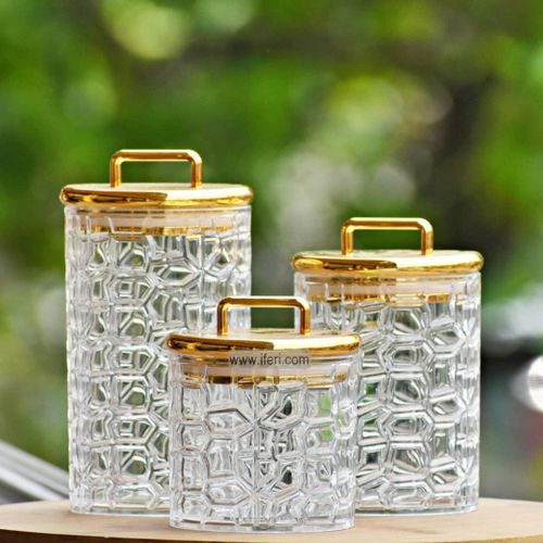 3 Piece Acrylic Canisters Sealed Cookie Jars With Airtight Lid Food Storage Containers For Candy Coffee Beans Sugar Cabinet Organizer