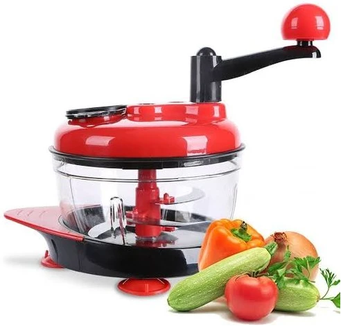 Manual Vegetable Chopper Cutter - Red