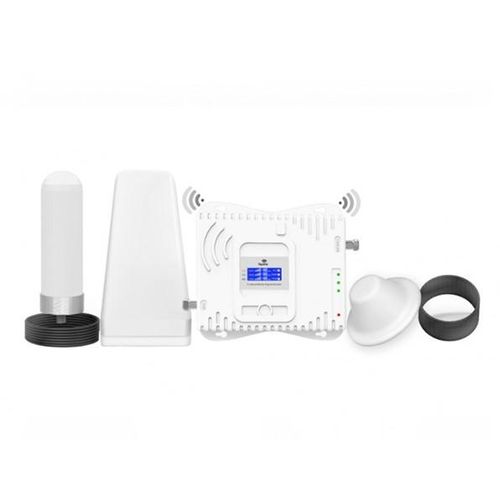 TOPLINK Mobile Cell Phone Amplifier Triband Booster Pro CSB1 Triple Band 2G/3G/4G GSM Signal Booster+ Site Installation Repeater ALC Antenna Kit -White