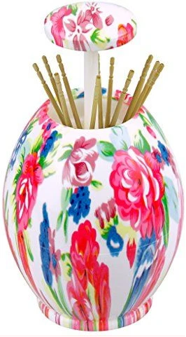 Automatic Multi-Design Egg Plastic Toothpick Holder Dispenser bottle, Multi-Colours