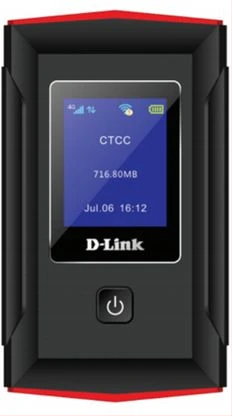 D-Link Any Sim 4G LTE Mifi Router 12Hr Battery & LCD Screen - Black