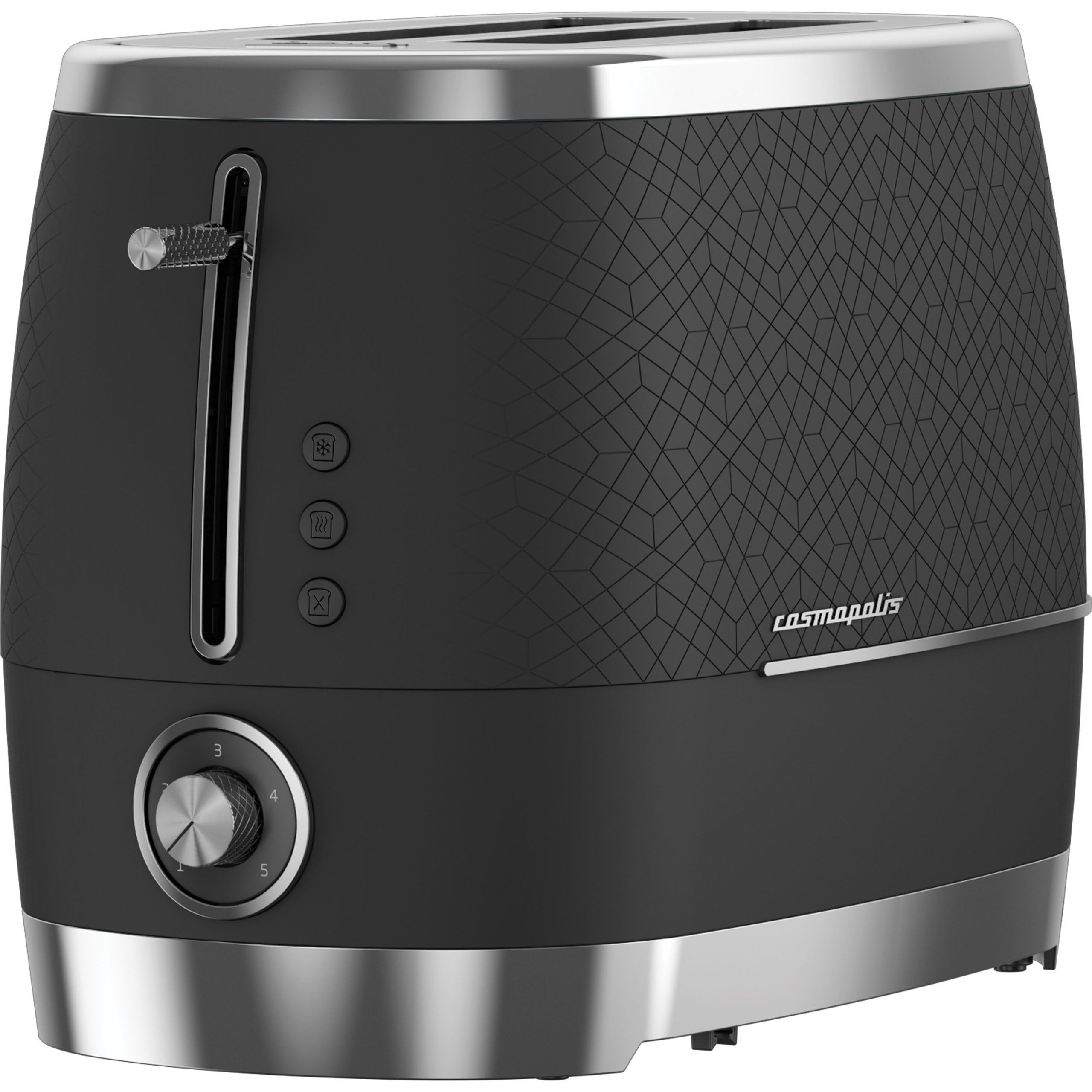 Beko Cosmopolis Toaster TAM8202B, Retro Duck Egg Teal Design, Extra Wide Slot 2-Slice Toaster, Includes Defrost, Reheat & Cancel Functions