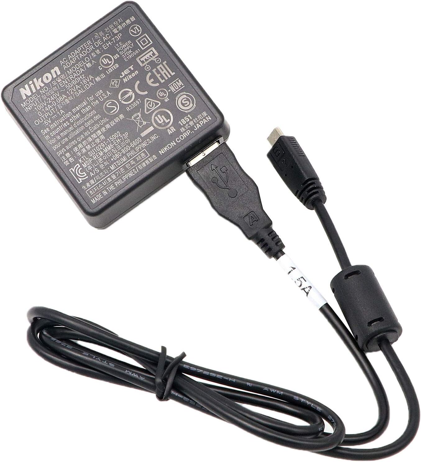 Nikon EH-73P Charging AC Power Adapter for Select Nikon DL and COOLPIX Cameras