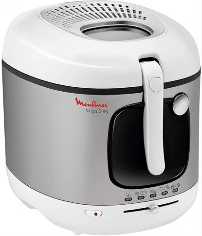 Moulinex AM480027 Mega Deep Fryer, White - 2100 Watt