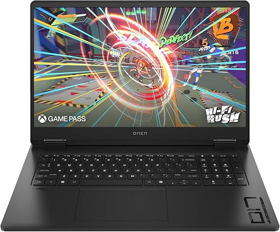 HP Omen 17.3" Gaming Laptop, 2560 x 1440 Pixels 240Hz Screen, GeForce RTX 4070 8GB GDDR6, AMD Ryzen 7 8845HS 8 Cores, 16GB DDR5+1TB SSD, Wi-Fi 6E, HDMI 2.1, Numeric Keypad, Win11 Pro