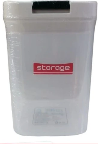 960ml Plastic Square Transparent Storage Box Tin Containers Organizer - Clear
