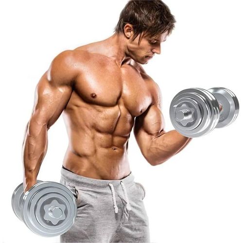 20KG Chrome Adjustable Durable Pure Iron Plated Weight Dumbells Fitness Dumbbell Electroplating Weight Bars Gym Dumbells Barbell Roller Set for Men Body Building Home
