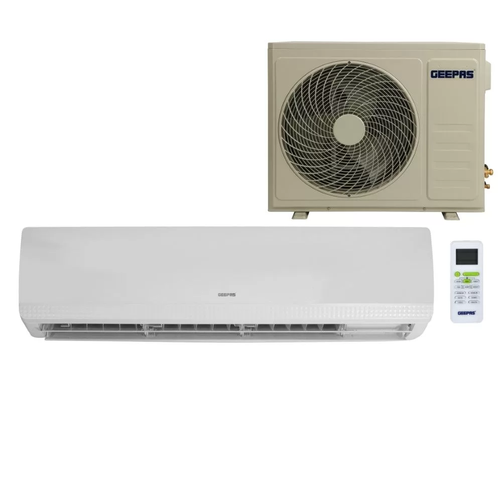 Geepas 9000 BTU Split Type Air Conditioner - Ergonomic Design With Led Display