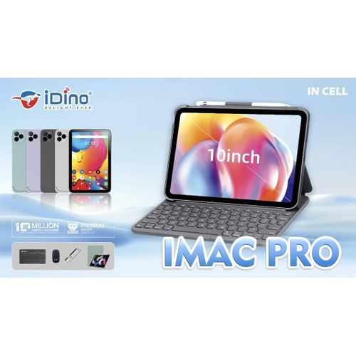 Idino IMAC PRO 10.1 Inch High Definition Tablet,Android 16 Advanced Software ,5G Network, 8.0MP+13.0 MP Pixel, MTK CORE Powered Processor, Incell FHD 4K Sreen,Tablet 16GB RAM 512 ROM, 10000mAh Battery