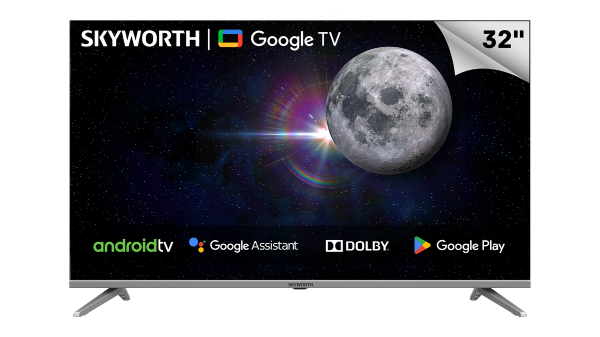 Skyworth 32″  HD Smart Google TV, Youtube, Netflix, Inbuilt Free To Air Decoder