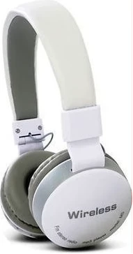Foldable Bluetooth Wireless Fully Dolby Headphones For PC And All Smartphones - MS-881A - White,Grey