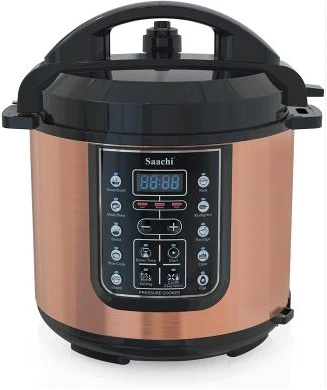 Saachi 14 In 1 Multi Function 6L Electric Pressure Cooker Rice Cooker Steamer - Brown.