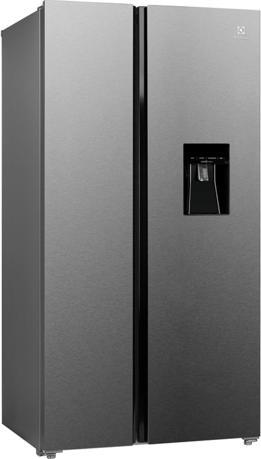 Electrolux 528L Side by Side Refrigerator ESE5441A-AME W/ Water Dispenser, Digital Control, Inverter Compressor