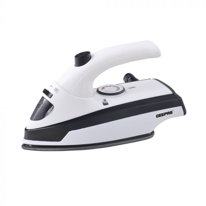 Geepas GSI7806 800W Dry Iron With Foldable Handle - Non-Stick Coating Plate & Adjustable Thermostat Control