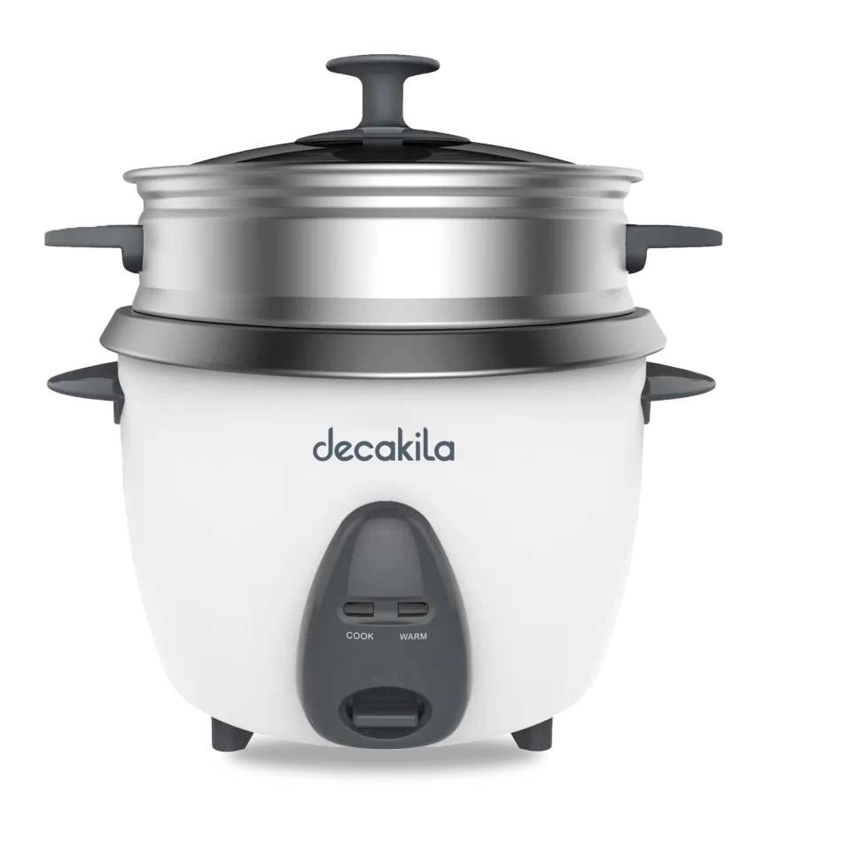 Decakila 1.5 L Rice Cooker w/ Steam Basket, KEER033W