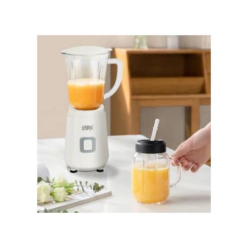Winningstar 300W 600ml Electric Multifunctional Juicer Blender With Copper Motor Stainless Steel 4-Blade AS Cup Temperature Control Safety Switch 1.2m Copper Charging Cable BS Plug