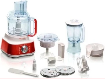 Moulinex Masterchef 8000 Food Processor 27 Functions - Maroon,White