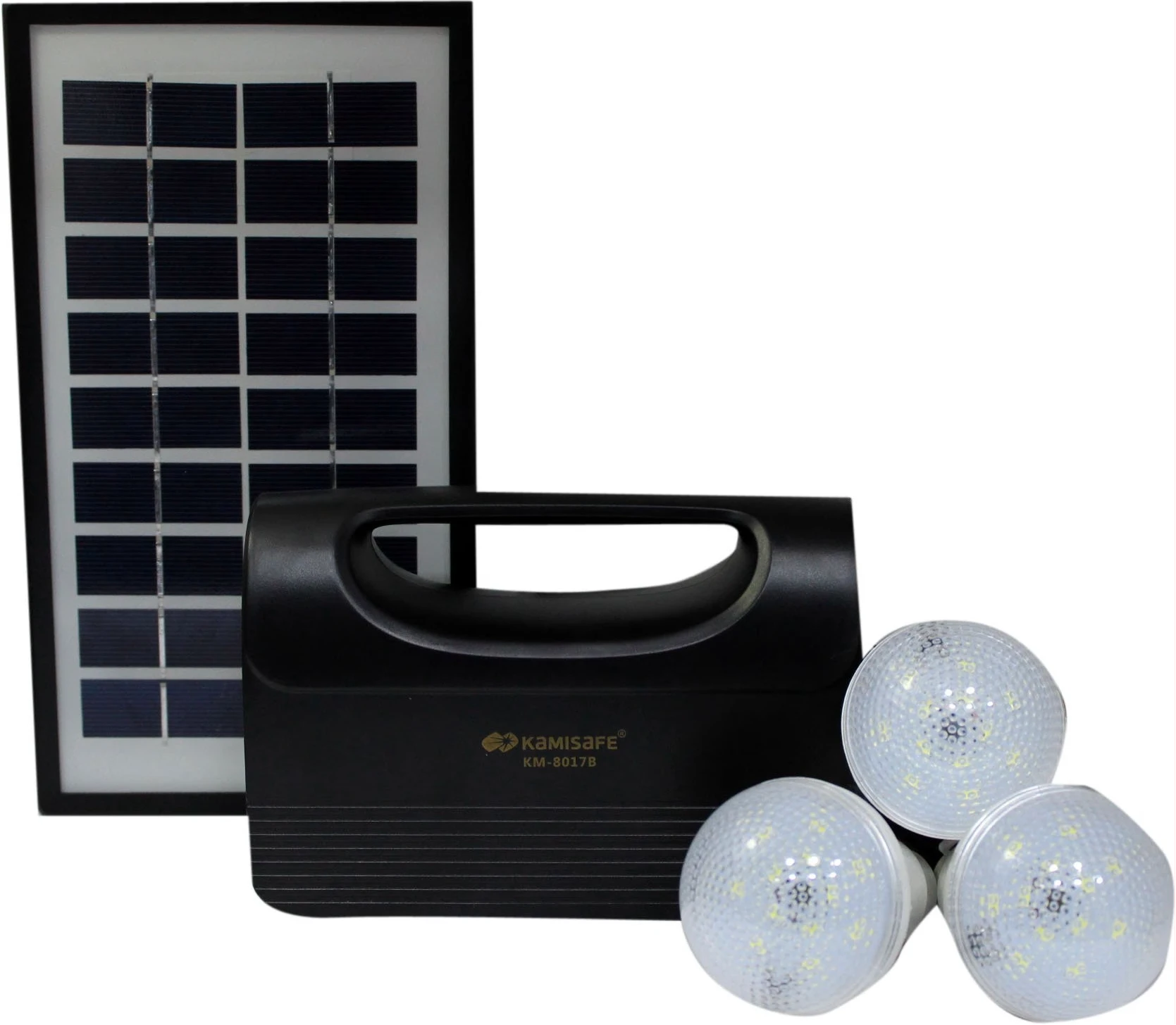 Kamisafe KM-8017 Lighting Solar Kit - Black