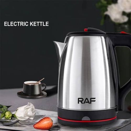 RAF 2 Litre 2000W Professional Stainless Steel Water And Tea Boiler Electric Kettle Pot With Led Lamp And 360 Swivel Base