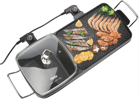 Dsp 2-in-1 Electric Grill With Casserole- Black
