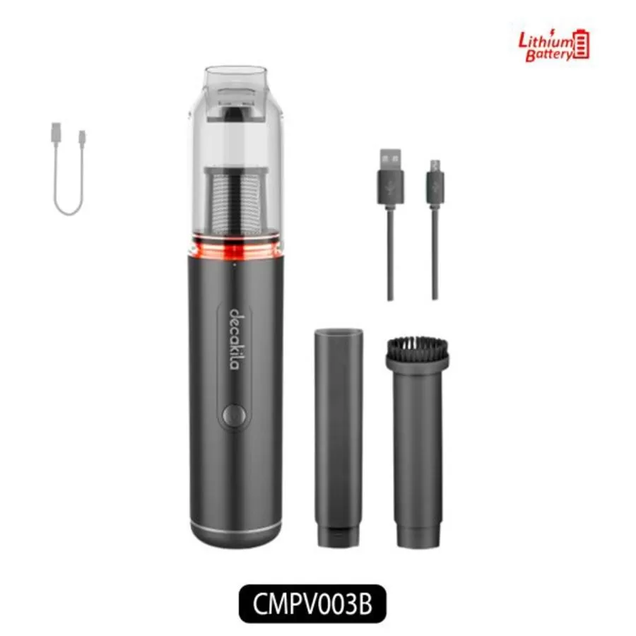 Decakila 90W Handheld Rechargeable Vacuum Cleaner w/ 14000Pa Powerful Suction & Portable Size for Car Home Office Pets Hair Cleaning [CMPV003B]