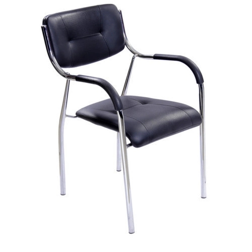 Modern Visitor Office Chair - Black