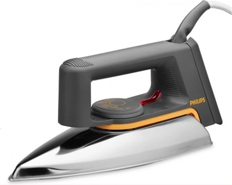 Philips Original Classic Dry Flat iron Linished Soleplate HD1172 - 1000 Watts - Grey/Silver