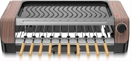 Automatic Rotate Barbecue Machine Non-stick Electric Grill Rotator- Multi-colour